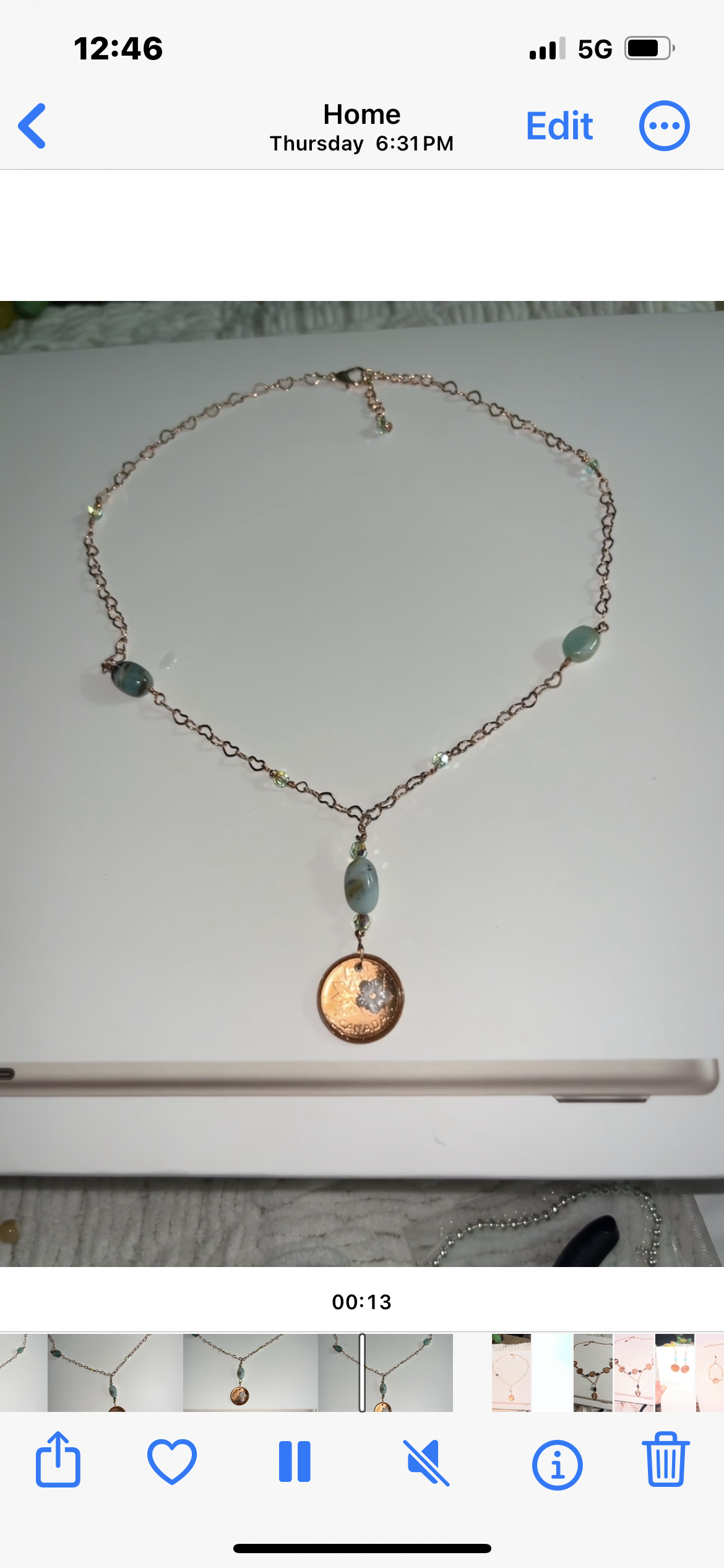 Charmed Heritage Penny Crystal Necklace