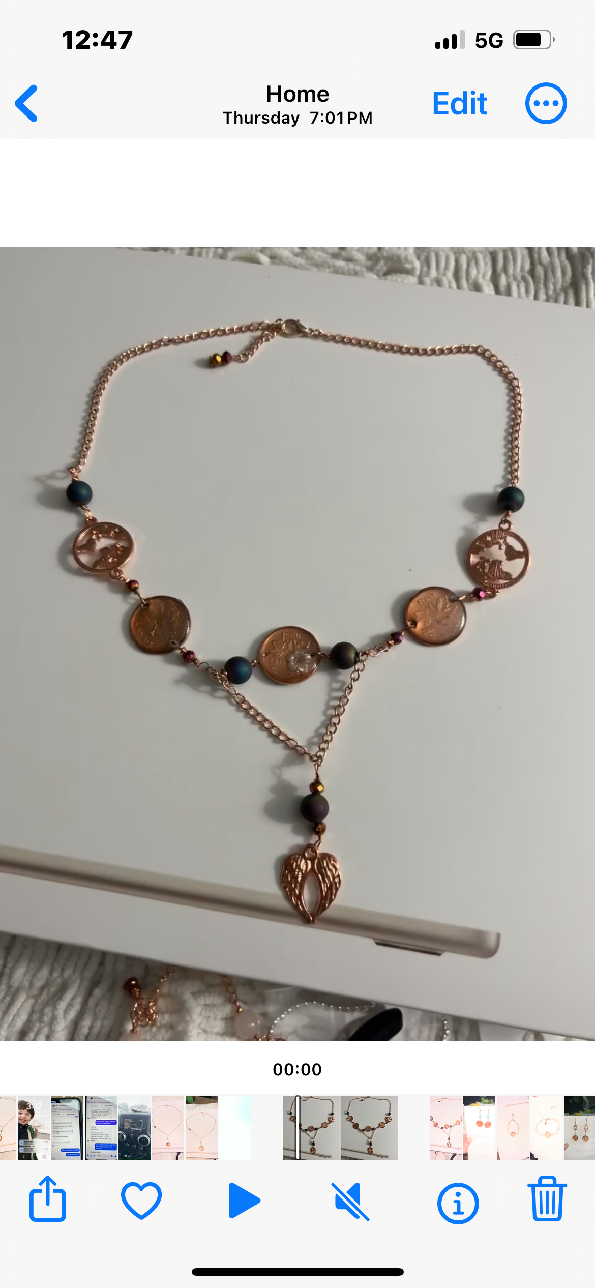 Charmed Heritage Penny Crystal Necklace