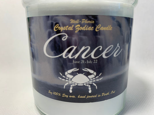 Leo Crystal Candle