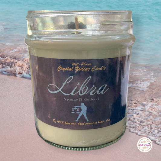 Libra Crystal Candle